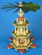 3 Level Colorful Detailed German Pyramid