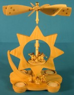 Angels Star Tealights Christmas Carousel