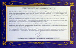 Certificate of Authenticity Certificate of Authenticity