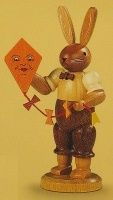 Mueller Rabbit and Kite Figurine
