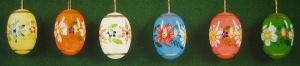 Beautiful Painted Easter Eggs Set of 6