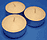 Free starter set of 3 tealight candles included with this German Christmas Pyramid